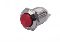 Nút nhấn nhả inox màu đỏ 12mm